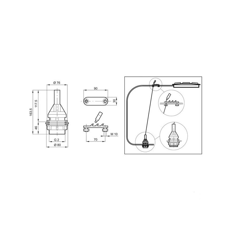 ZAWÓR SPUSTOWY 452107 2"
