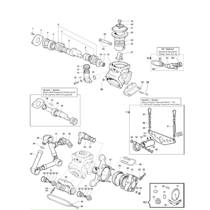 KORBOWÓD POMPY BP-105
 0205003400
 3SZT/KPL  00061-00035
