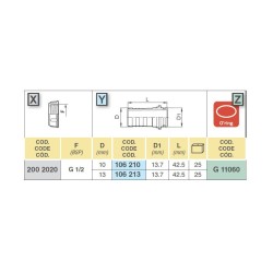 KRÓCIEC 106213 1/2" D.13