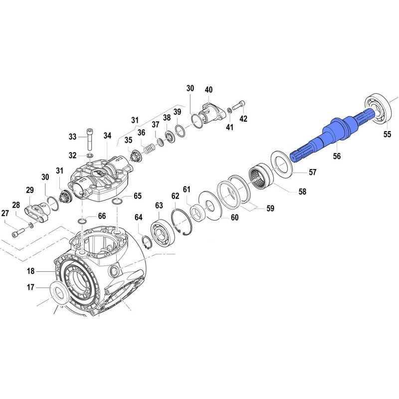 WAŁ KORBOWY POMPY
 APS-121
 0001028100