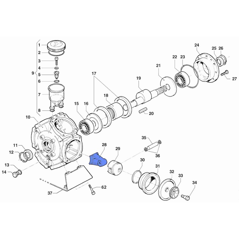 KORBOWÓD POMPY BP-235K
 0205006700
 3SZT/KPL  00061-00095
