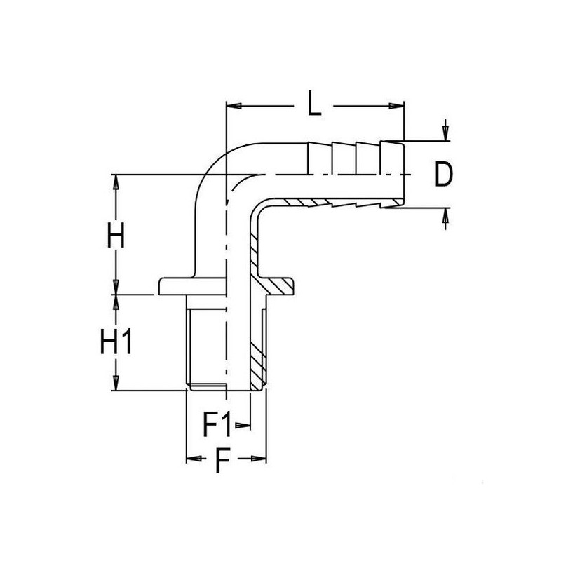 KOLANKO 1132533 1 1/4" D.33 ZGZ  8011303