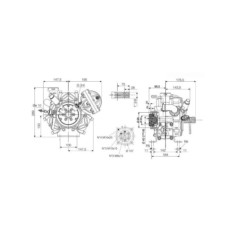 POMPA APS  71 6092000300 (bez wałków )