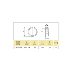 NAKRĘTKA 2102050 1 1/4 " 8044301