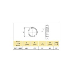 NAKRĘTKA 2102040 1"  8044251