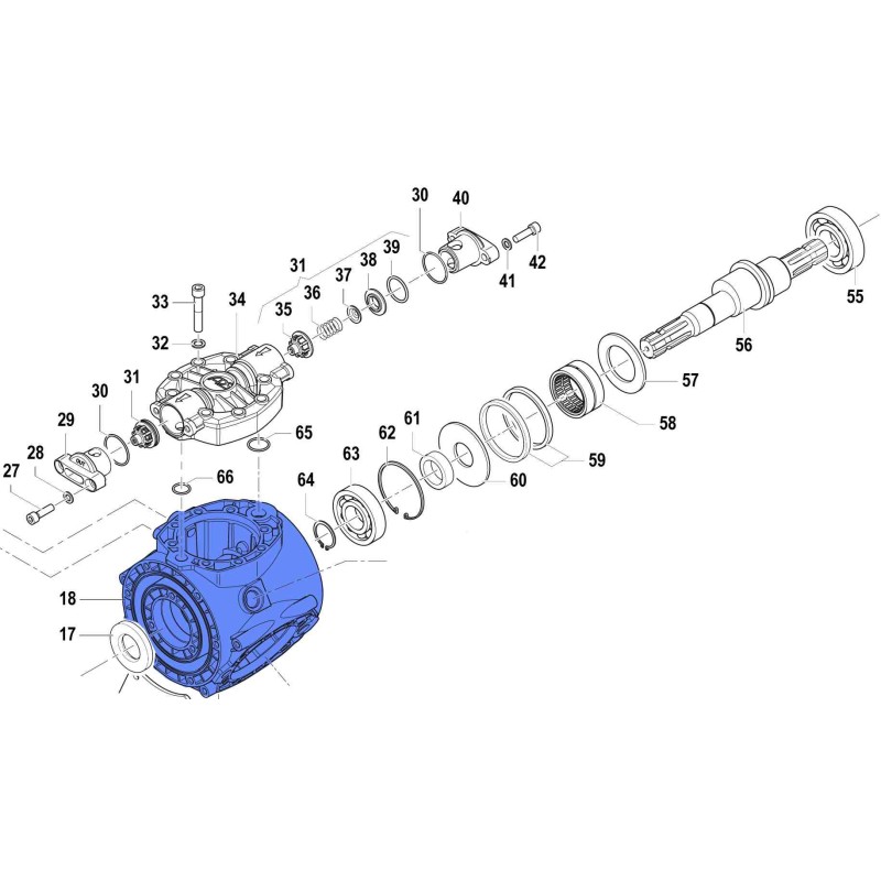 KORPUS POMPY APS 101-121  0403012600  00041-00122
