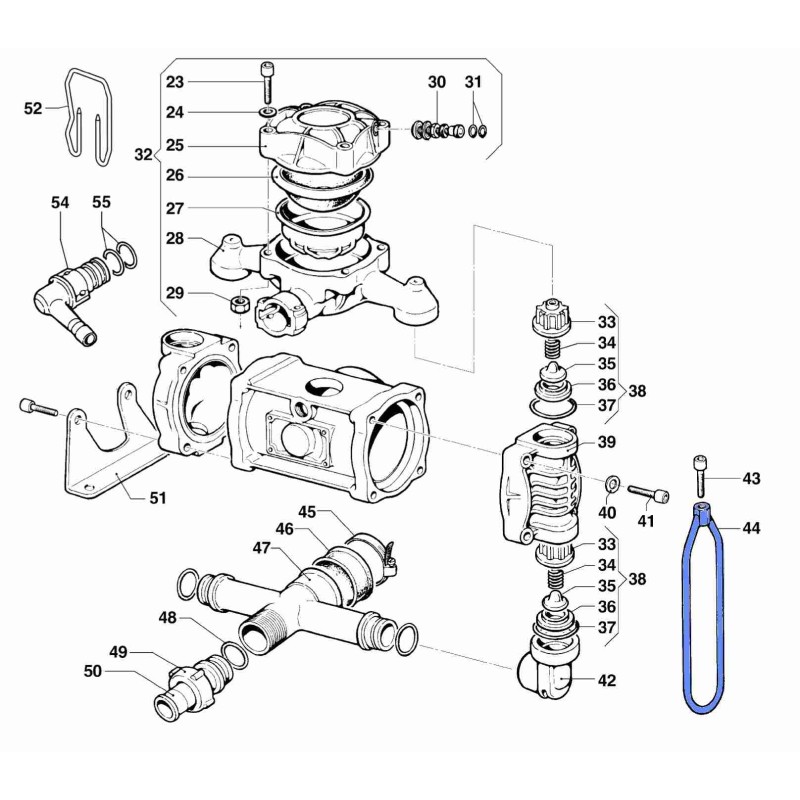 JARZMO POMPY
 BP 60-125, 205-235
 0418004100