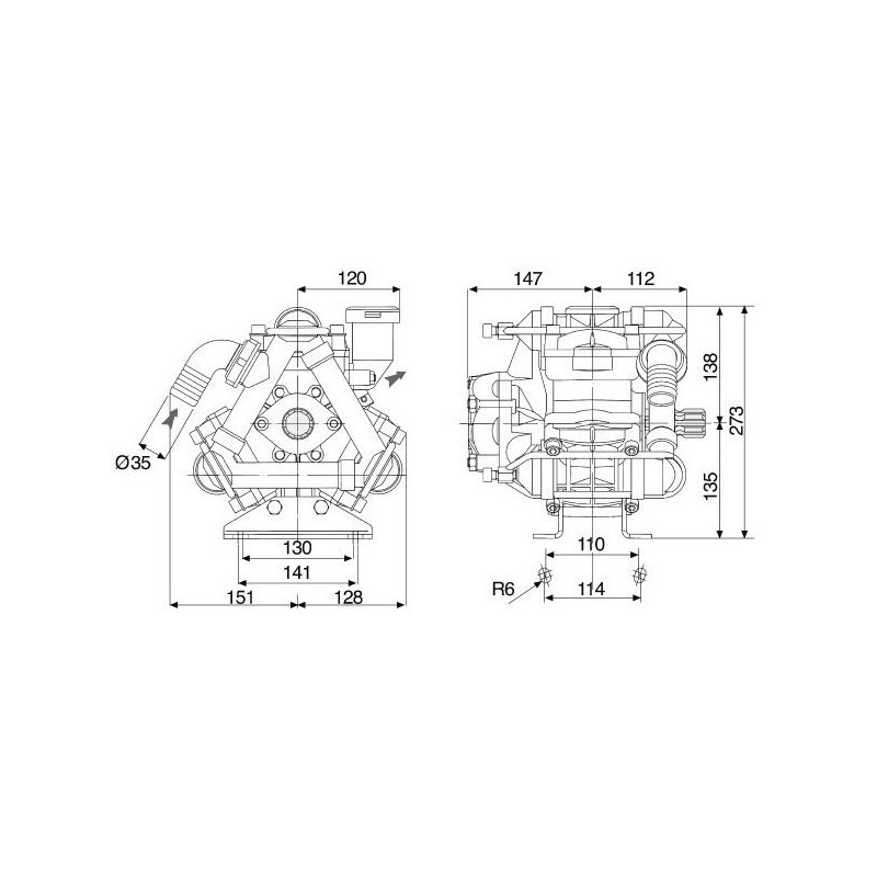 POMPA BP 105 K DESM. 6102100500  30022-00022
