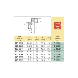KOLANKO 1202022 1/2" F-F  8019151