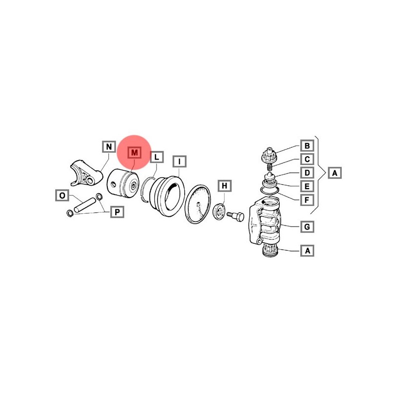 TŁOK POMPY BP 205-235 2409002400A  00016-00217

