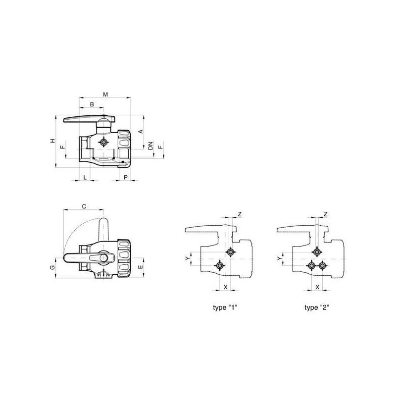 ZAWÓR KUL. 4542133 3/4" 2-DR.
