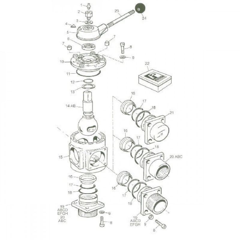 ZESTAW USZCZ.ZAW.KUL.5-DR.1 1/4"10424399