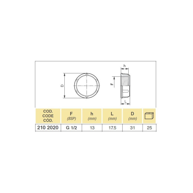 NAKRĘTKA 2102020 1/2"  8044151