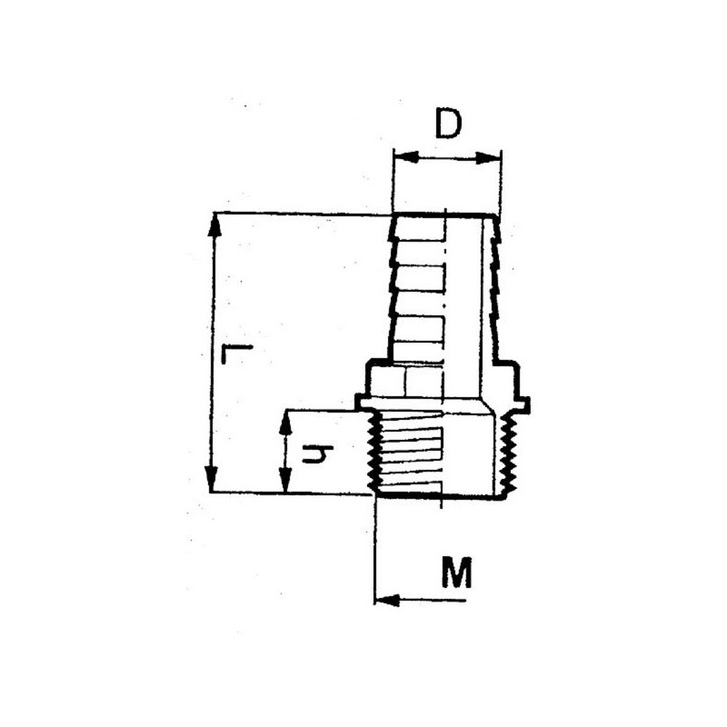 KRÓCIEC 1032630 1 1/2" D.30 Z GZ