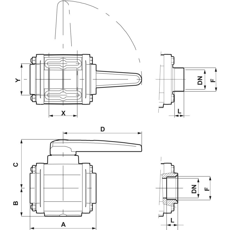 ZAWÓR KUL. 453004A55 1 1/4"F 2-DR