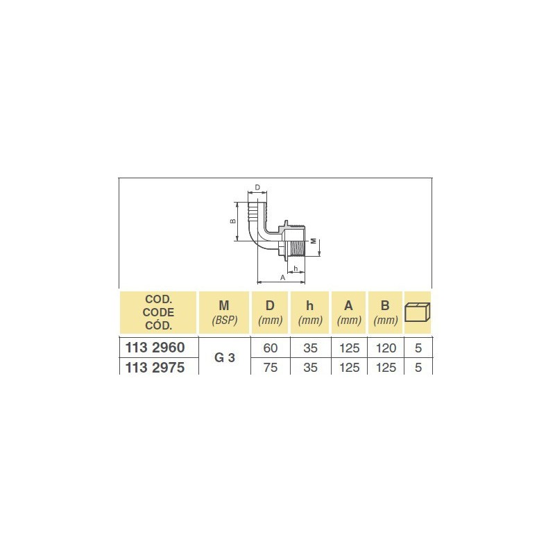 KOLANKO 1132960 3" D.60 ZGZ