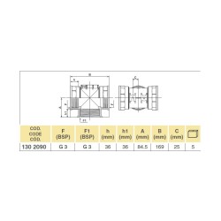 TRÓJNIK 1302090  3" F