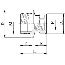 REDUKCJA 245010   M-F 3/8"-1/4"