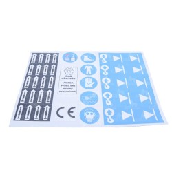 NALEPKI INFORMACYJNE BIAŁA POLSKA ZESTAW