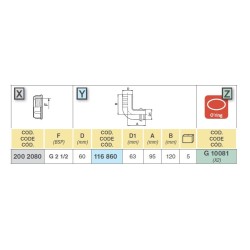 KOLANKO 116860 2 1/2" D.60