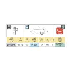KRÓCIEC 106860 2 1.2" D.60