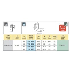 KOLANKO 116315 3/4" D.16