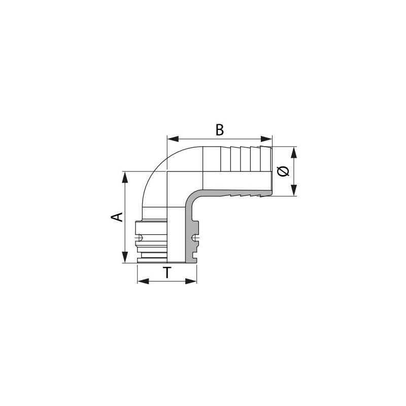 KOLANKO 1191625 D.25 T6M