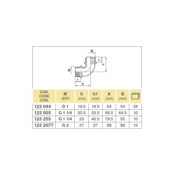 KOLANKO 123055 1 1/4" M-M ZGZ*2 8020301