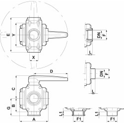 ZAWÓR KUL. 453055A55 1"1/4F-1"1/4F 5DR.