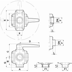 ZAWÓR KUL. 453055466 1"1/2F-1"1/2F 5DR
