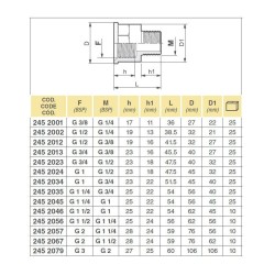 REDUKCJA 2452079 F-M 3"-2"