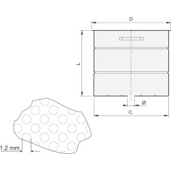 SITO WLEWOWE INOX 006960 D400*333  ( k/o )