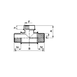 TRÓJNIK 1322070  2" F-2" M-2" M