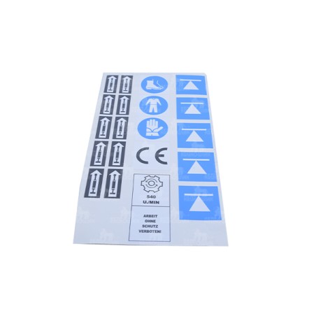 NALEPKI INFORMACYJNE BIAŁA NIEMIECKIE