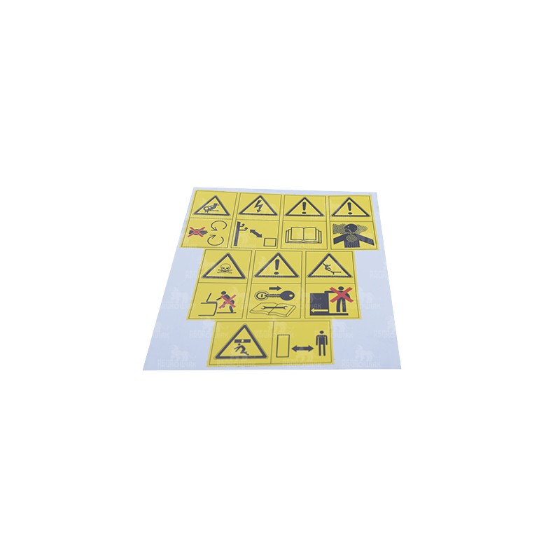 NAKLEJKA OPR.ZESTAW ŻÓŁTY NIEMIECKI