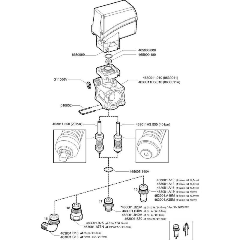 SEKCJA ELEKTR. 8630011H KOMP.40BAR