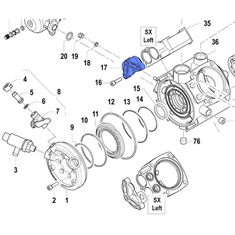 ZAŚLEPKA GNIAZDA ZAWORU GŁ.SX 32020197
