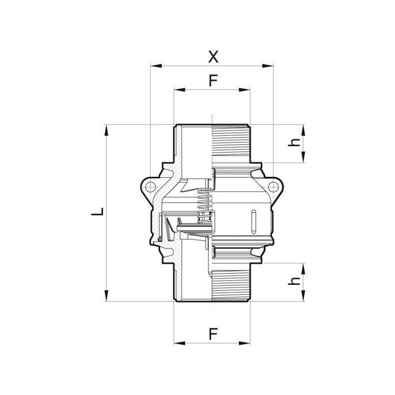 ZAWÓR PRZECIW.ARAG 2"M-2"M 5042017