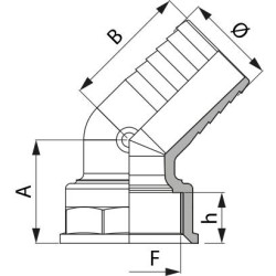 KOLANKO 111750 2" D.50 ZGW 45°