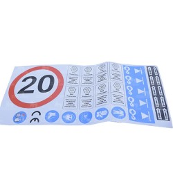 NALEPKI INFORMACYJNE BIAŁA FRANCUSKIE