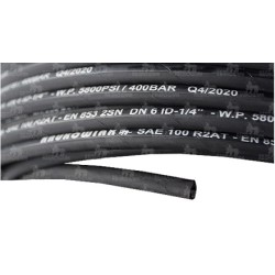 WĄŻ HYD. Z OPL.MET.  6.3MM 1/4" 2SN DN-06 400BAR