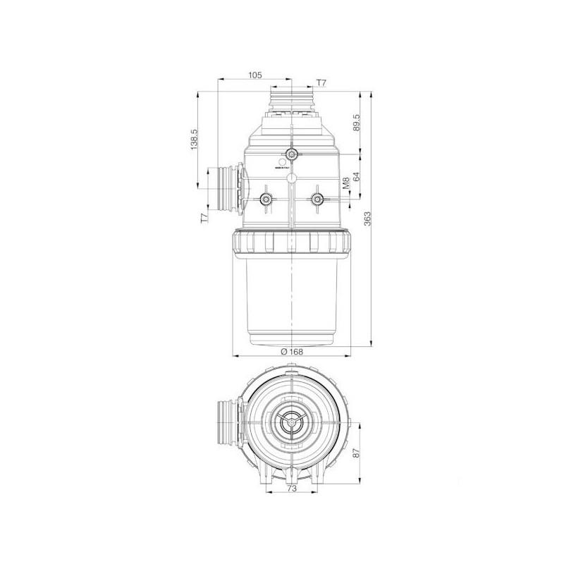 FILTR SSĄCY  2" 31720F3    T7 50M