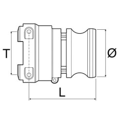 PRZYŁĄCZE EŻEKTORA 18106L 1 1/2" T6F