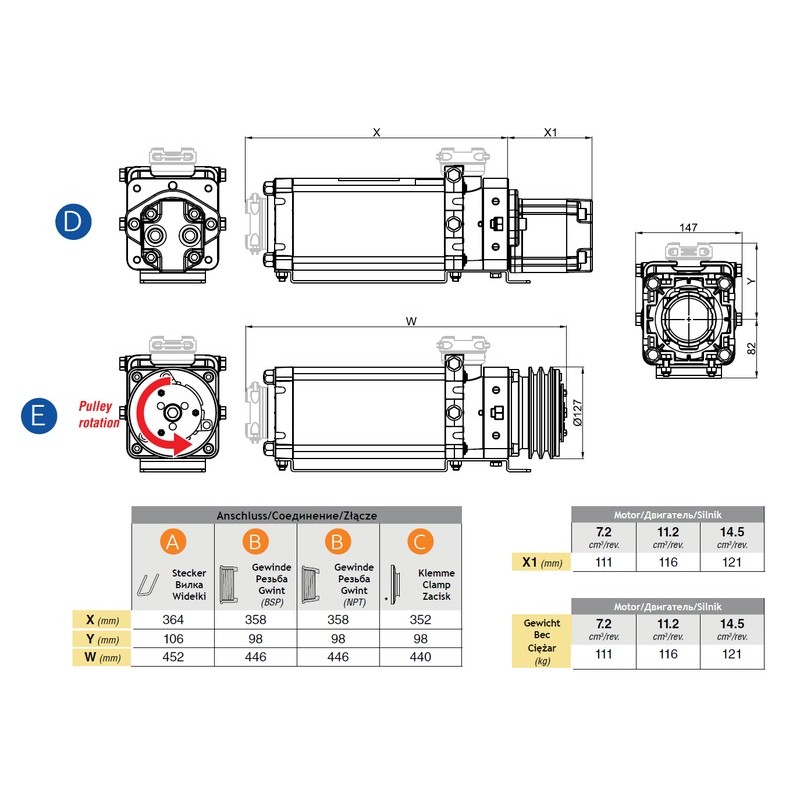 POMPA MP400 5S  T7F-T6F  97005001
