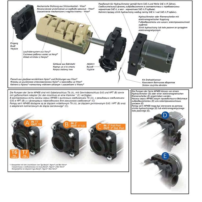 POMPA MP400 5S  T7F-T6F  97005001