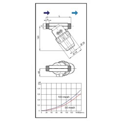 FILTR SSĄCY 323044 1" 100-MESH