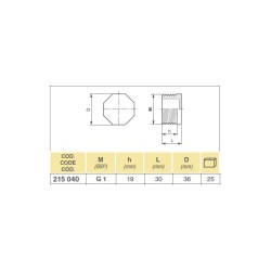 ZAŚLEPKA 215050 1 1/4"M