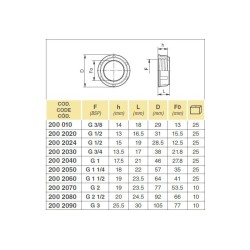 NAKRĘTKA 2002060 
1 1/2" 8040351