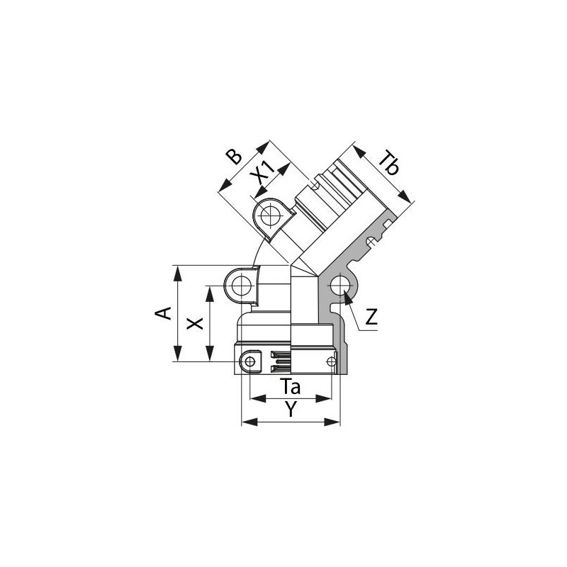 KOLANKO 129555  T5  M-F 45°