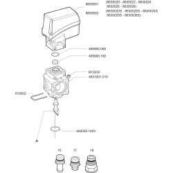 ELEKTROZAWÓR REGUL. 8630020S- SIWY D.19 ELEKTRYCZNE STER.
